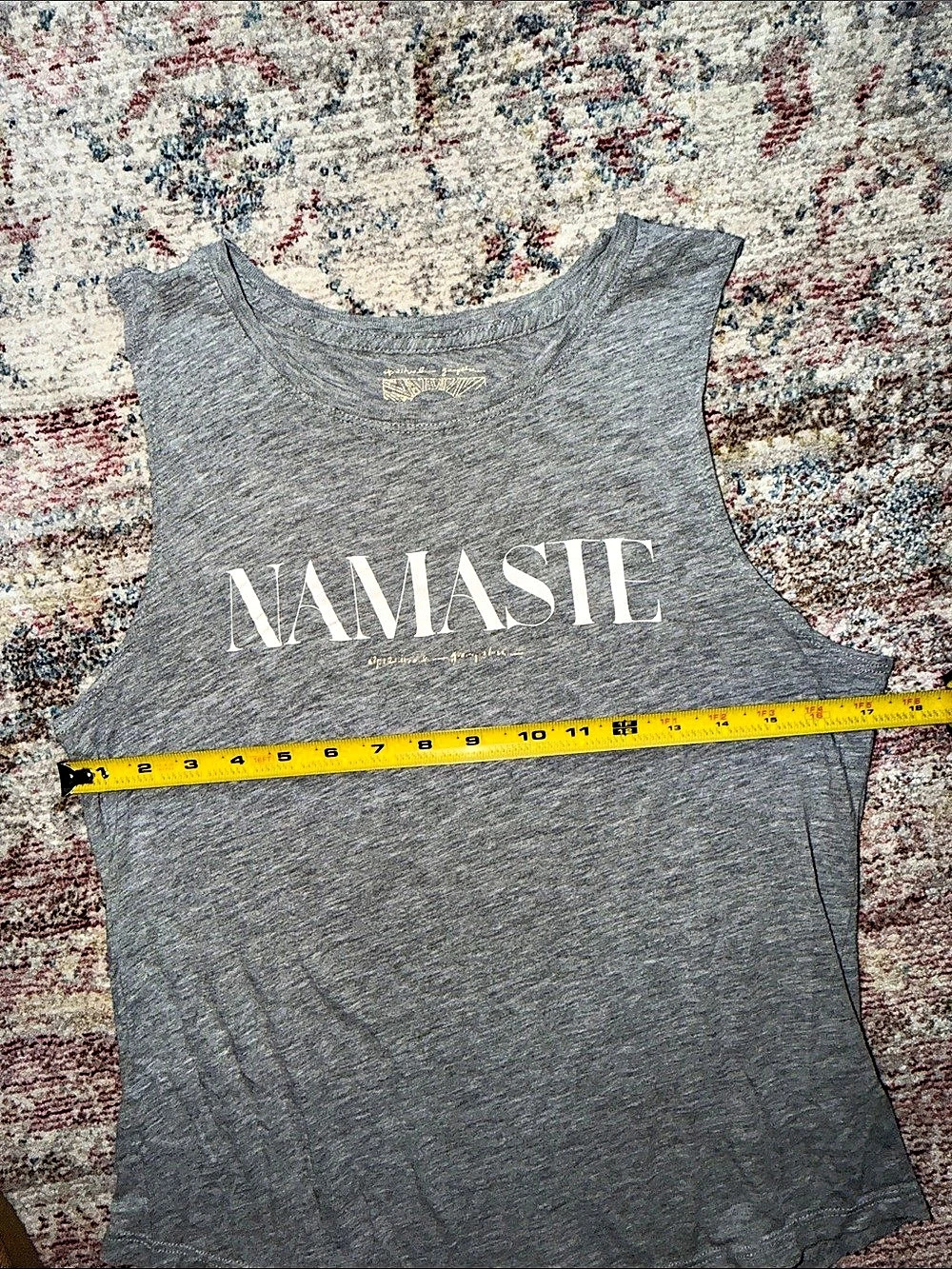 Spiritual Gangster Namaste Gray Muscle Tank Size Small - Picture 4 of 7